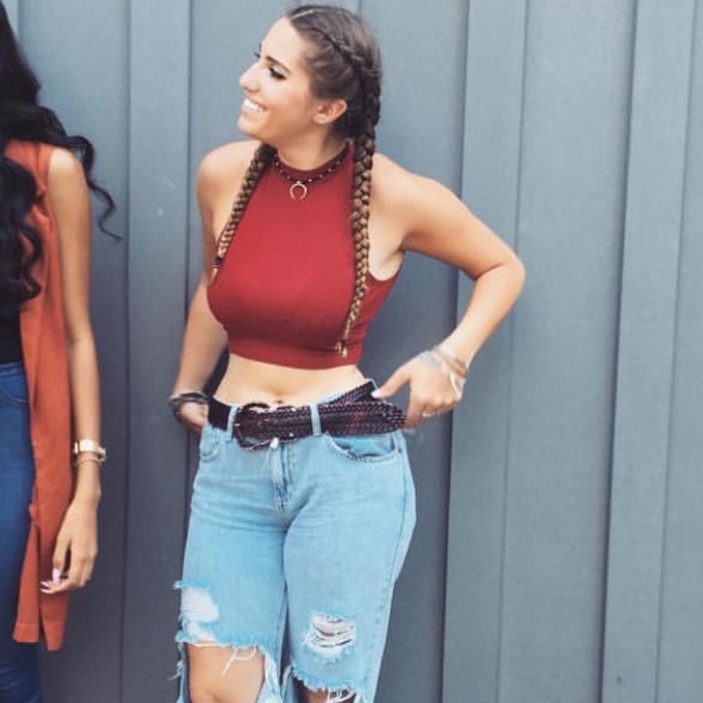 Ribbed crop top